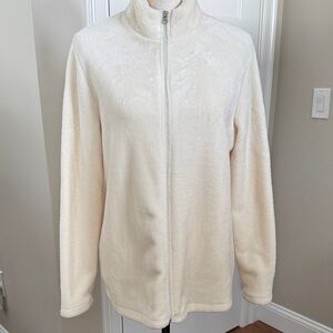 Faded Glory Women's Off-White Teddy Jacket